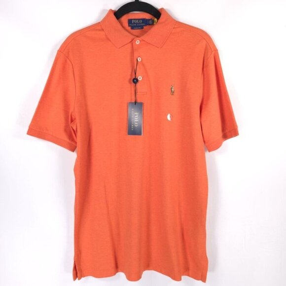 Polo Ralph Lauren Other - NWT POLO‎ RALPH LAUREN Orange M CLASSIC FIT 100% SOFT COTTON Polo Shirt SMALL
